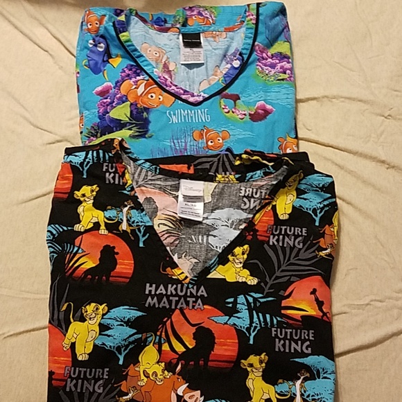 Disney Other - Disney XL Scrub Tops